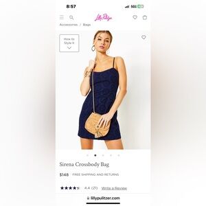 Lilly Pulitzer Sirena Crossbody Bag used once.